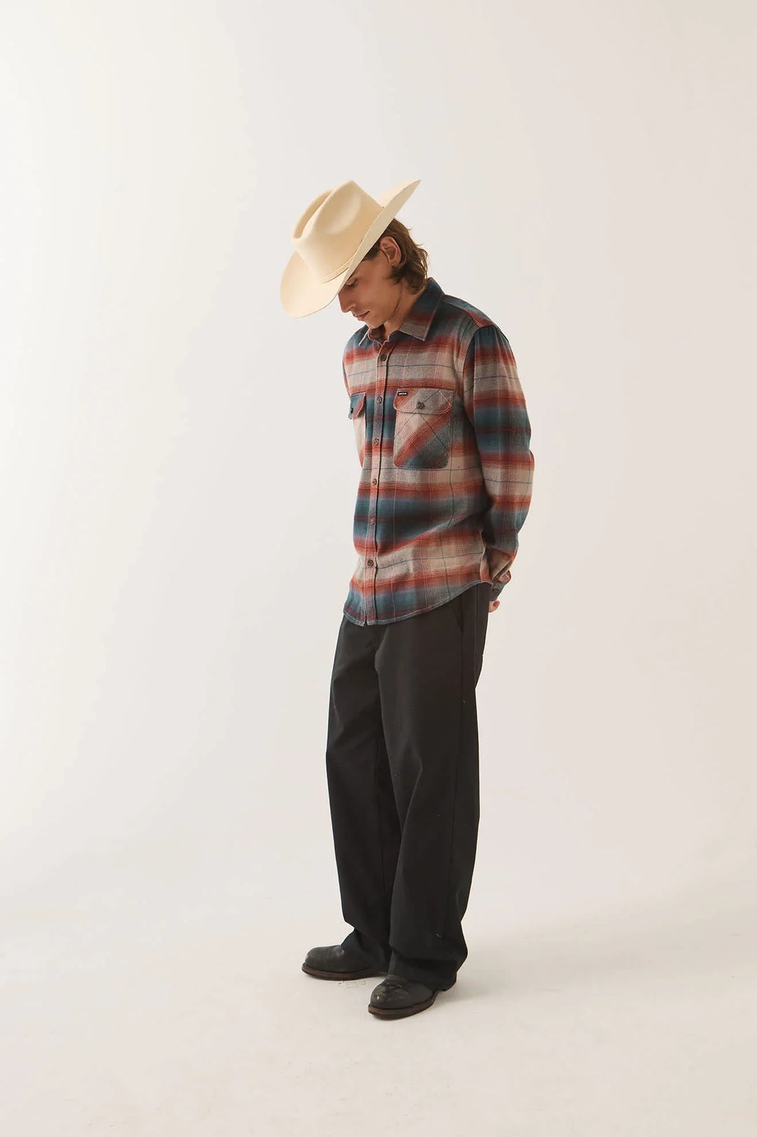 Brixton Men's Bowery Flannel - Multi Shadow - Sun Diego Boardshop