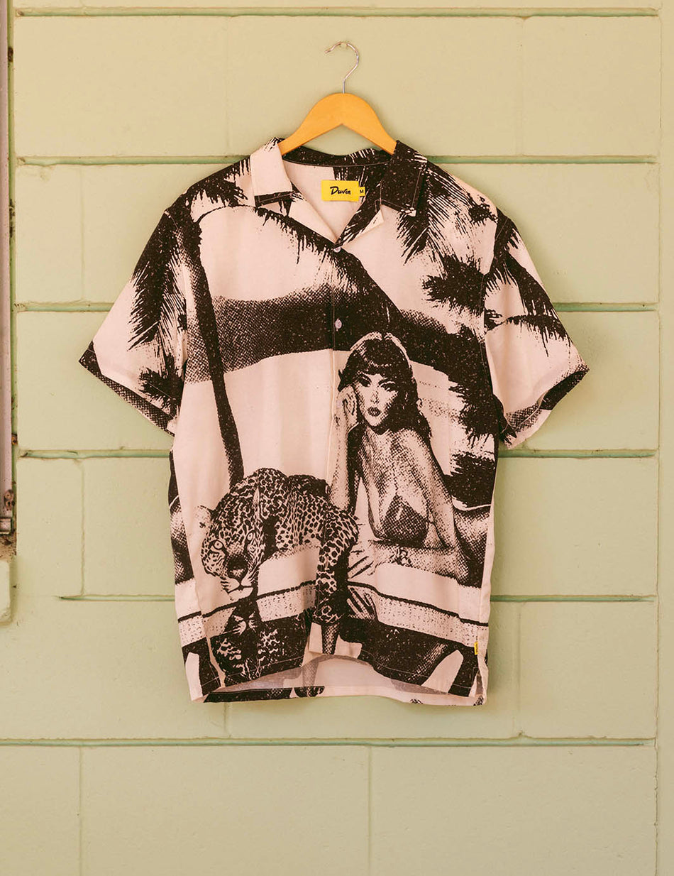 Duvin Pool Cat Buttonup - Black - Sun Diego Boardshop