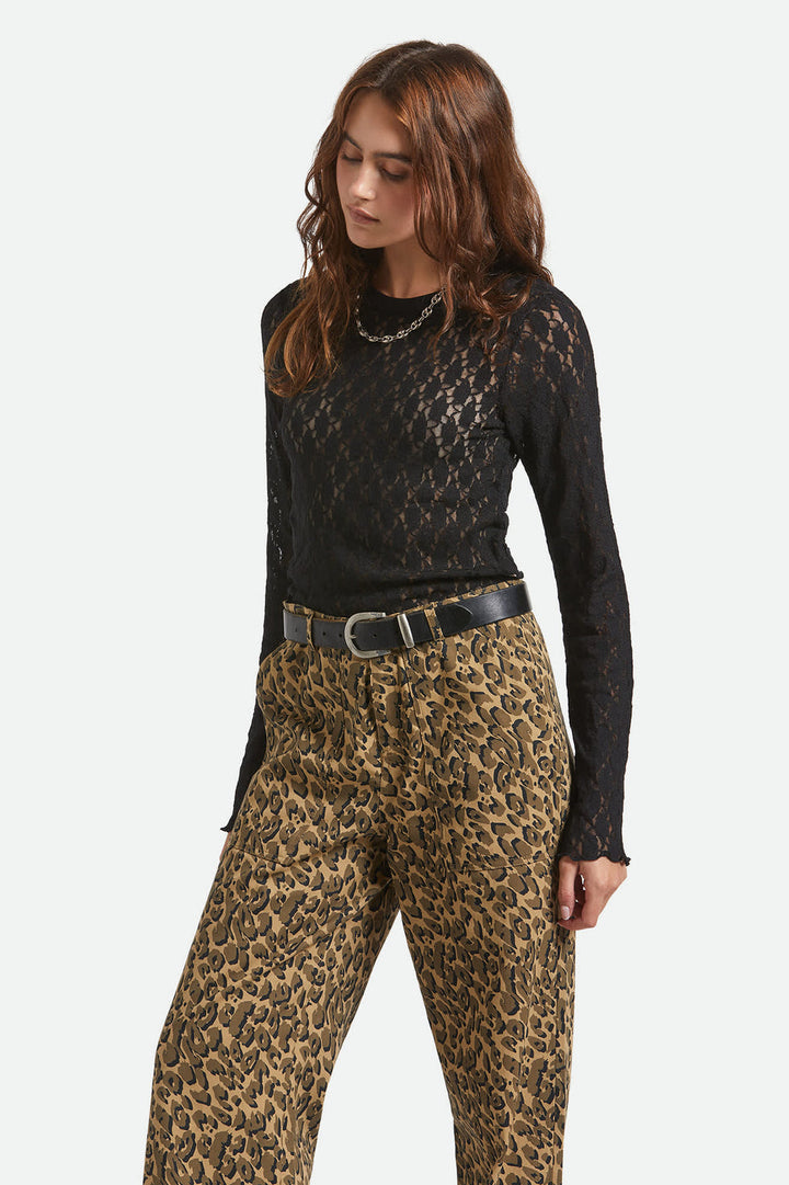 Brixton Dolly Slim Knit T-Shirt - Black - Sun Diego Boardshop