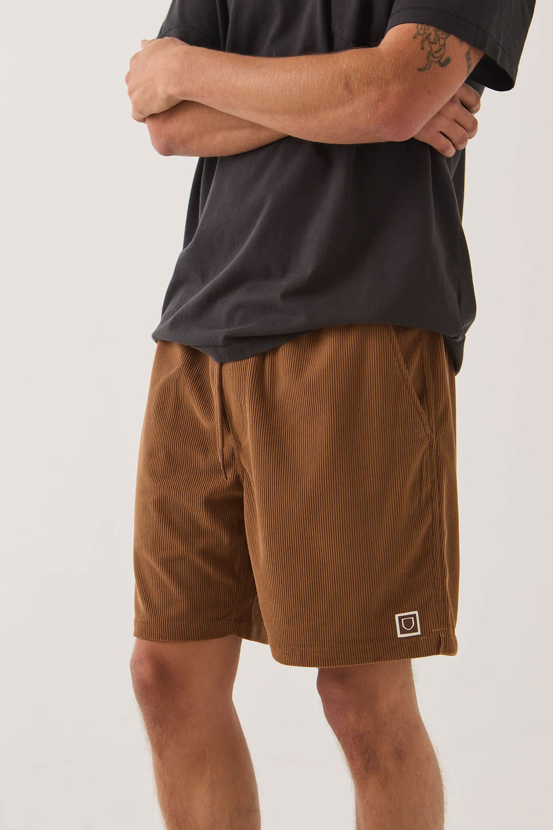 Brixton Men's Everyday Corduroy Short - Tobacco Brown - Sun Diego Boardshop