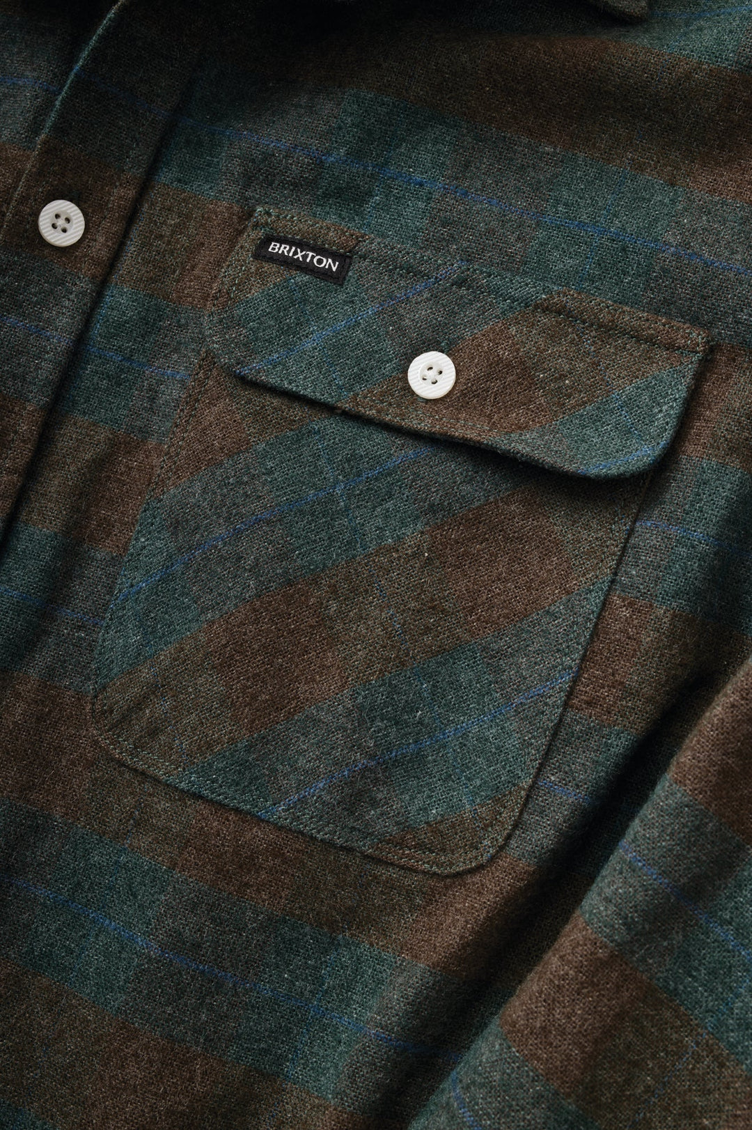 Brixton Men's Bowery Flannel - Ocean - Sun Diego Boardshop