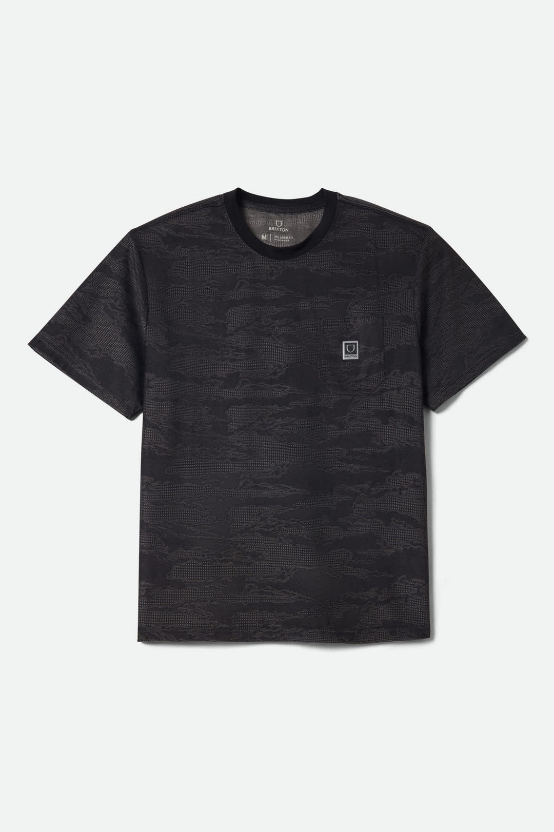 Brixton Men's Journey Short Sleeve Pocket T-Shirt - Black Tiger Camo - Sun Diego Boardshop