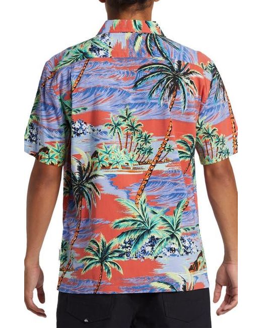 Quiksilver Dna Island Short Sleeve Shirt - SPICED CORAL - Sun Diego Boardshop