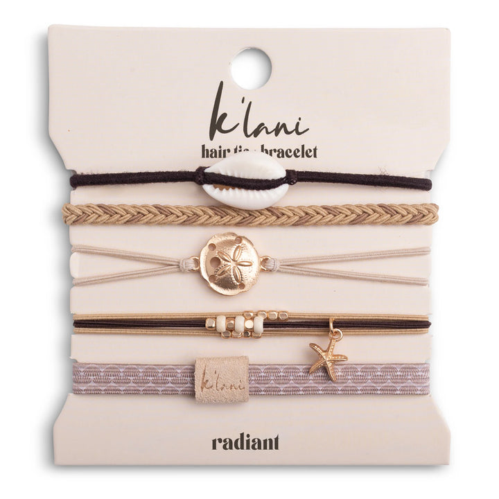K-Lani Radiant Seashell Hair Tie Bracelets - Asst - Sun Diego Boardshop