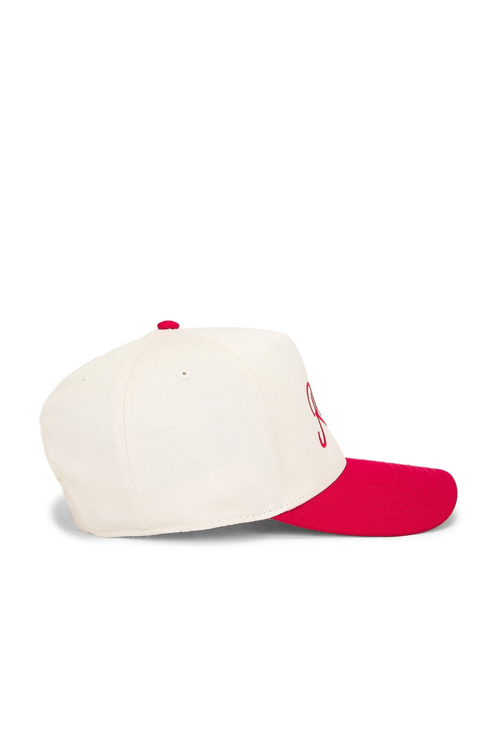 Friday Feeling Raisin Hell Snapback Trucker Hat - Neutral Red Canvas