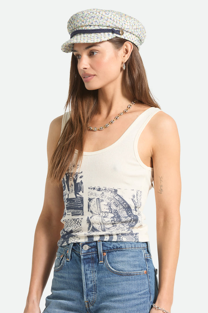 Brixton Women's Collage A-Tank - Off White - Sun Diego Boardshop