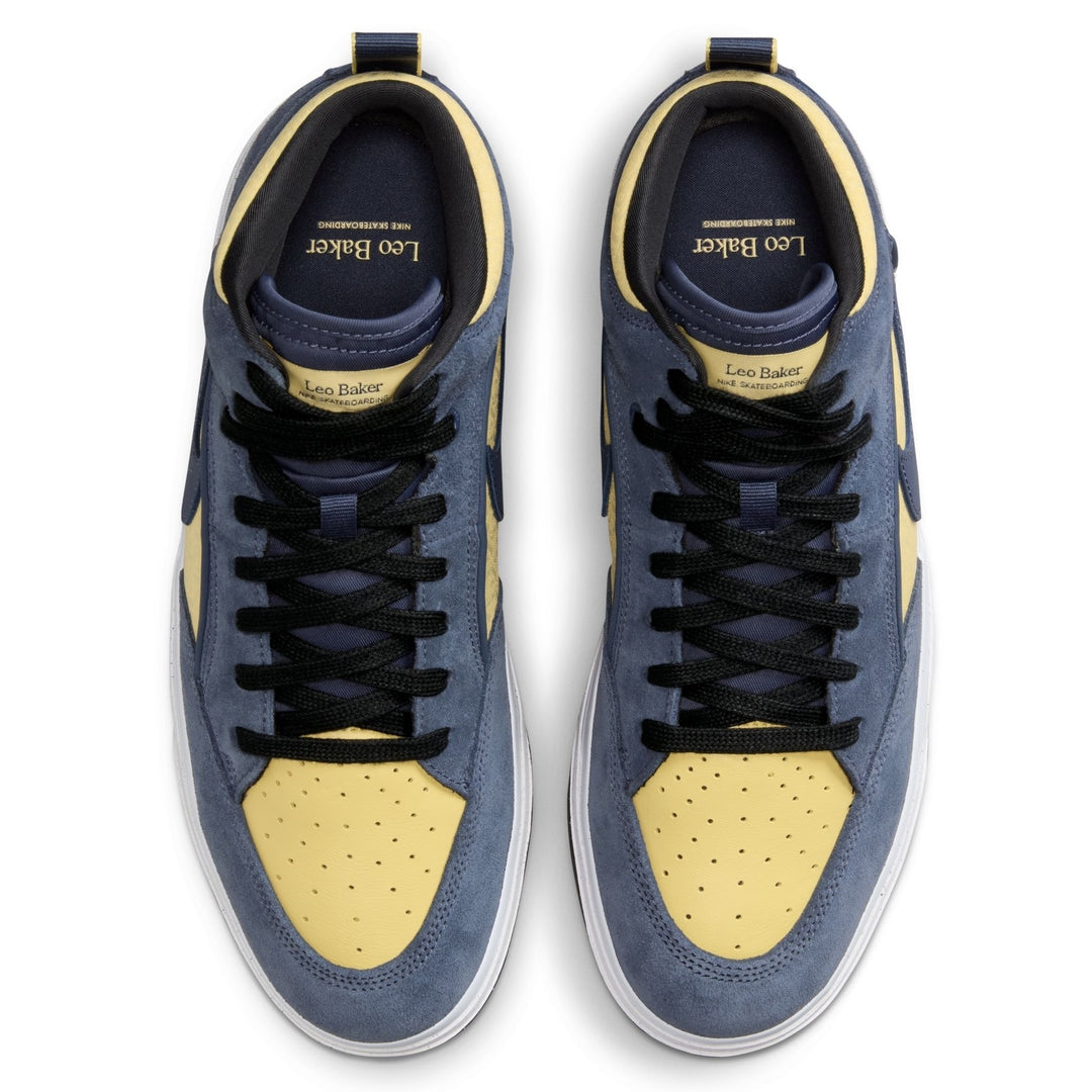 Nike SB React Leo Skate Shoes - THUNDER BLUE/SATURN GOLD - Sun Diego Boardshop