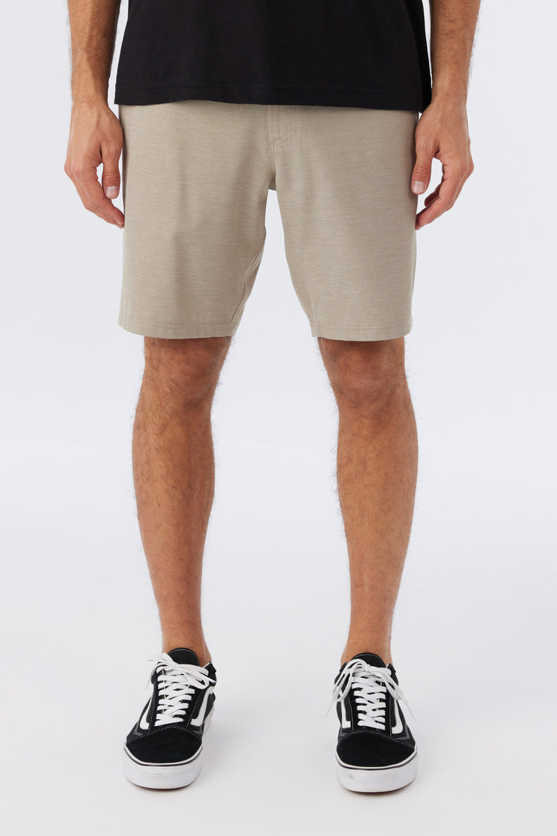 O`Neill RESERVE LIGHT CHECK 19" HYBRID SHORTS - DARK KHAKI - Sun Diego Boardshop