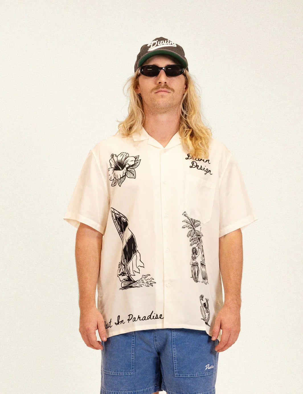 Duvin Men's Rest In Paradise Cabana Shirt - Antique - Sun Diego Boardshop