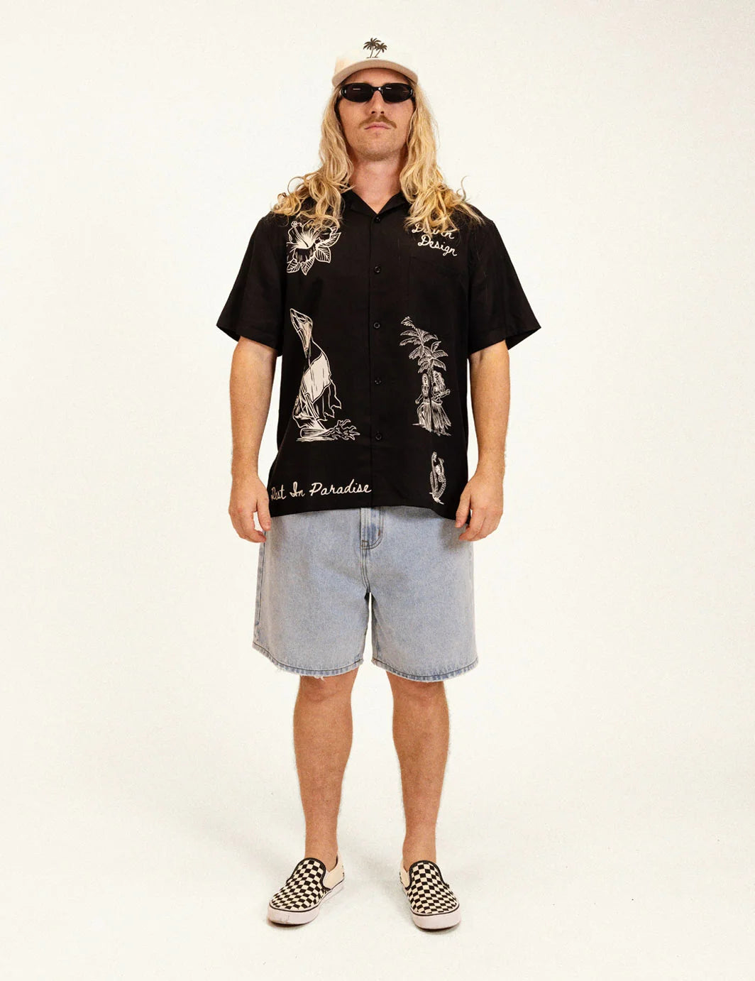 Duvin Men's Rest In Paradise Cabana Shirt - Black - Sun Diego Boardshop
