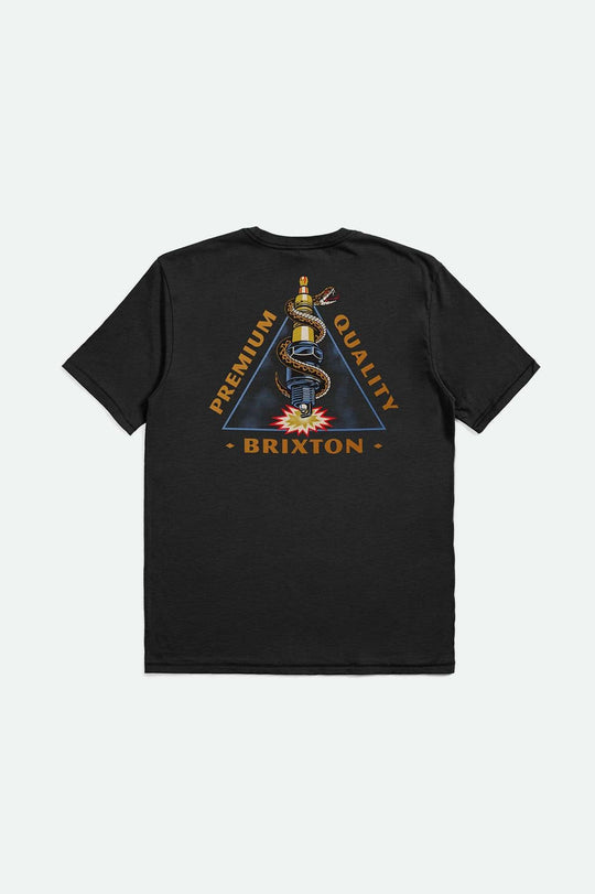 Brixton Sparky S/S Tailored T-Shirt - BLACK - Sun Diego Boardshop