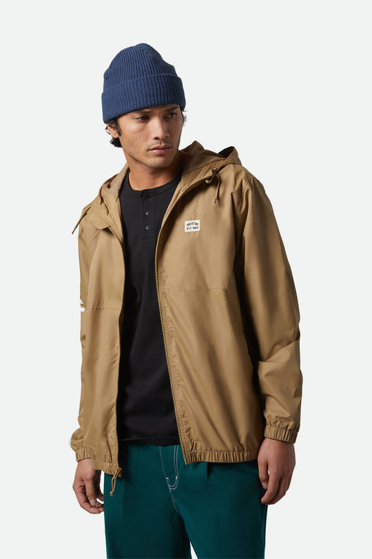 Brixton Claxton Woodburn Lightweight Jacket - KHAKI - Sun Diego Boardshop