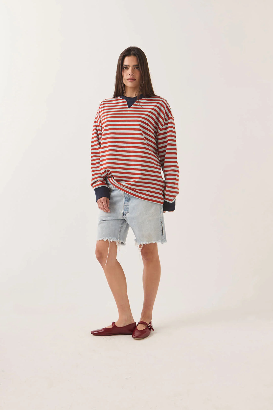 Brixton Women's Retro Rugby Polo - Sea Grass/Rust - Sun Diego Boardshop