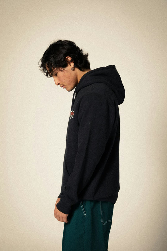 Brixton Freeman Hoodie - BLACK - Sun Diego Boardshop