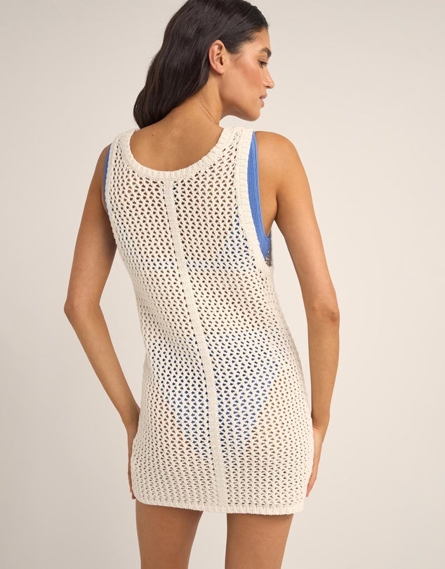 Rhythm Seashell Knit Tank Dress - WHITE - Sun Diego Boardshop