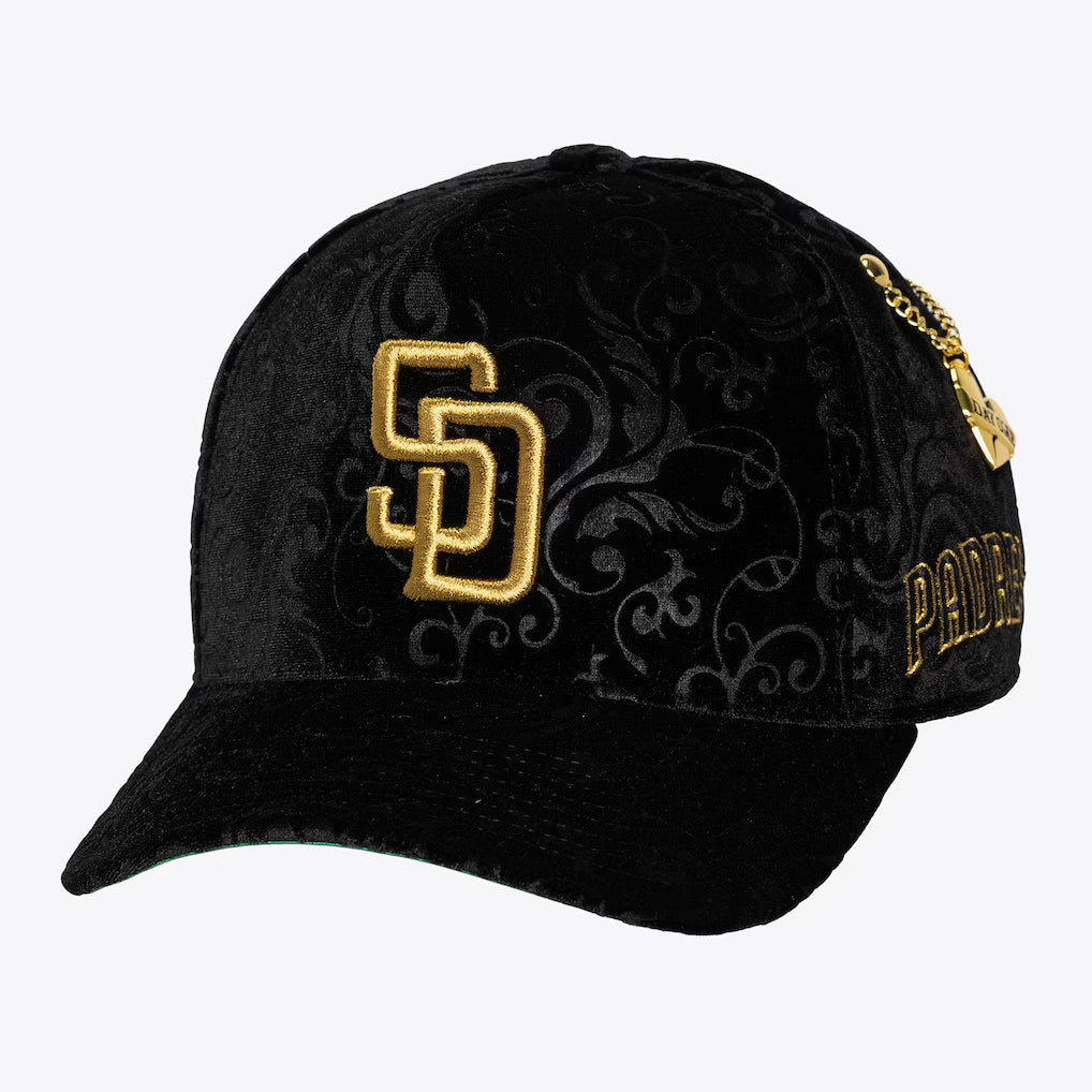 Mitchell & Ness San Diego Padres All In Pro Pinch Snapback Hat - Black - Sun Diego Boardshop