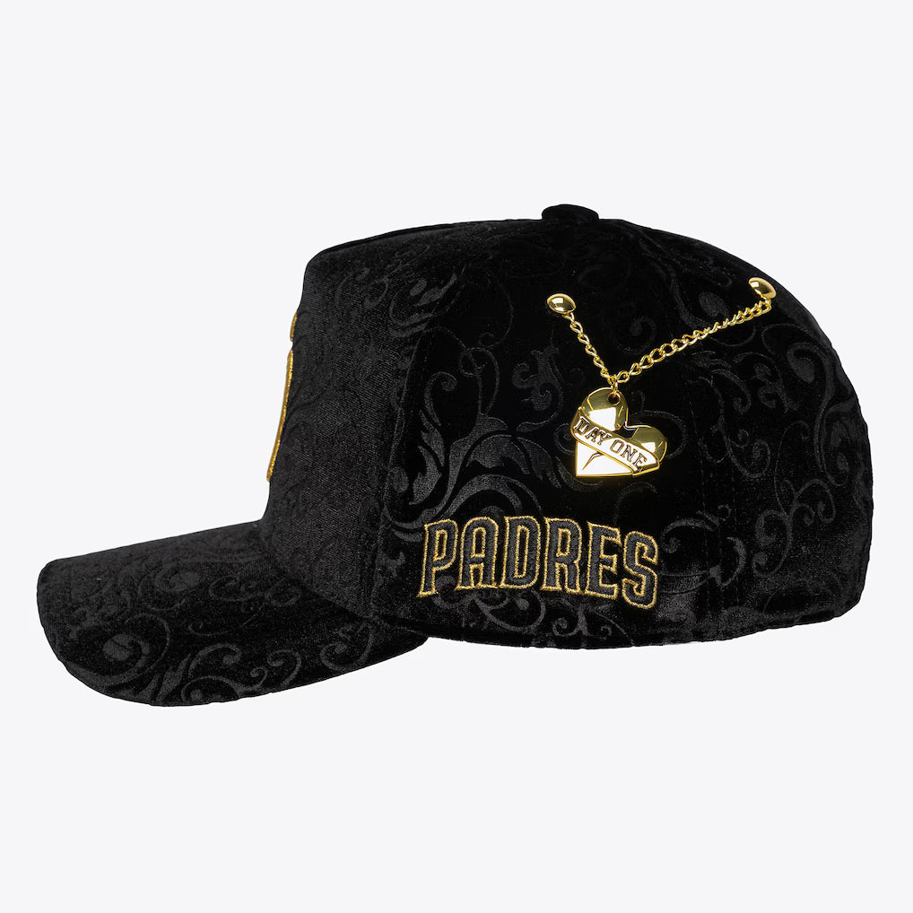 Mitchell & Ness San Diego Padres All In Pro Pinch Snapback Hat - Black - Sun Diego Boardshop