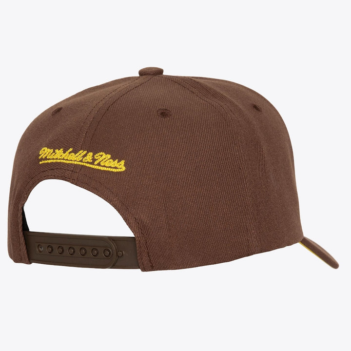 Mitchell & Ness San Diego Padres Cooperstown Chain Gang Pro Crown Snapback Hat - Brown - Sun Diego Boardshop