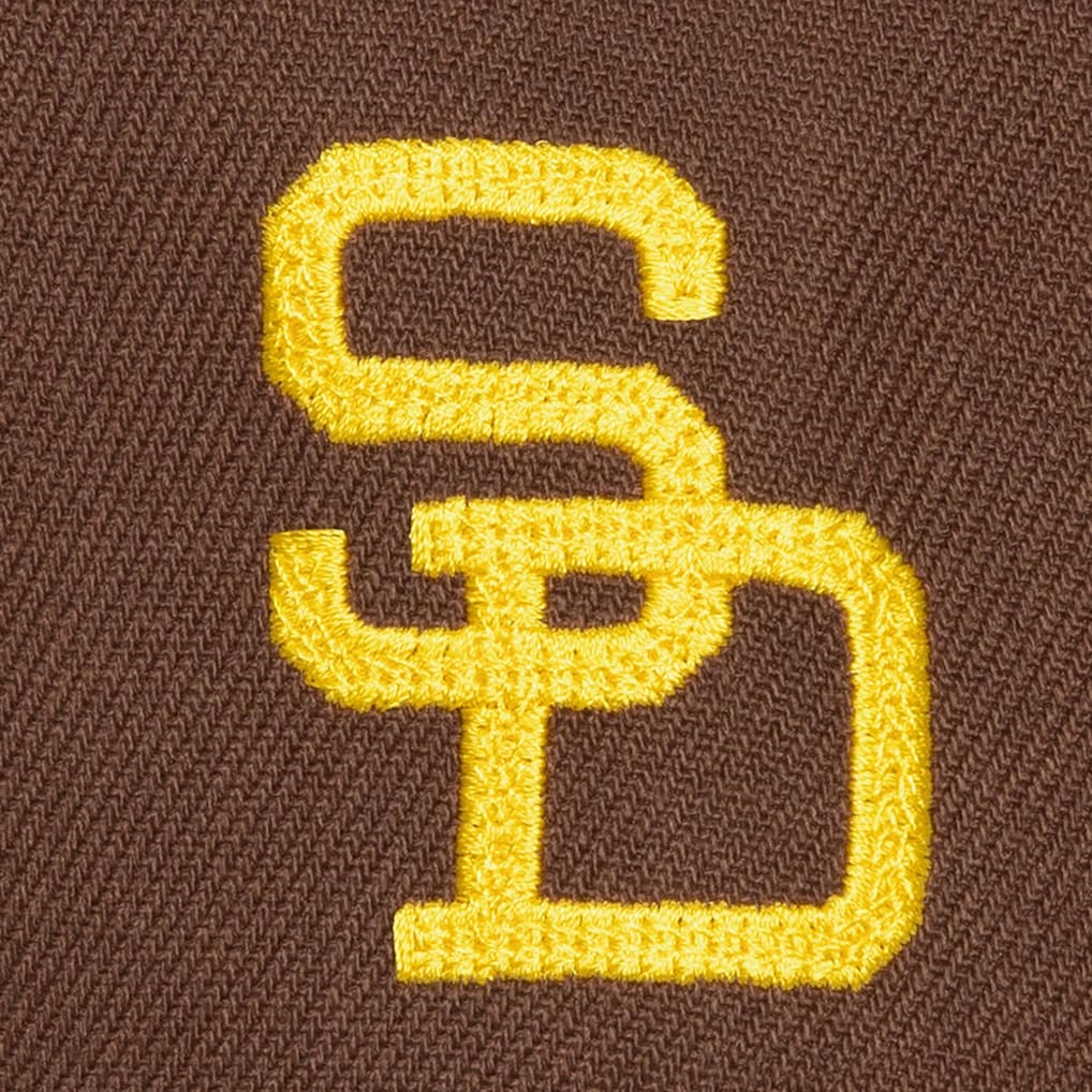 Mitchell & Ness San Diego Padres Cooperstown Chain Gang Pro Crown Snapback Hat - Brown - Sun Diego Boardshop