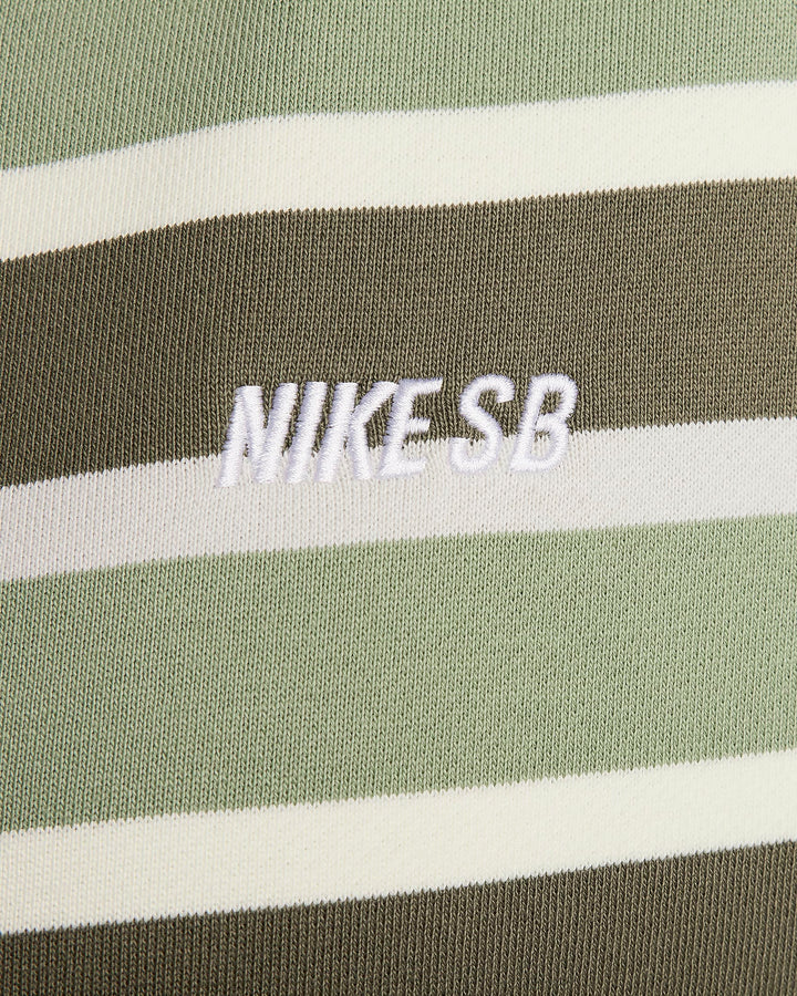 Nike Full-Zip Fleece Skate Hoodie  - Coconut Milk/Oil Green/White - Sun Diego Boardshop