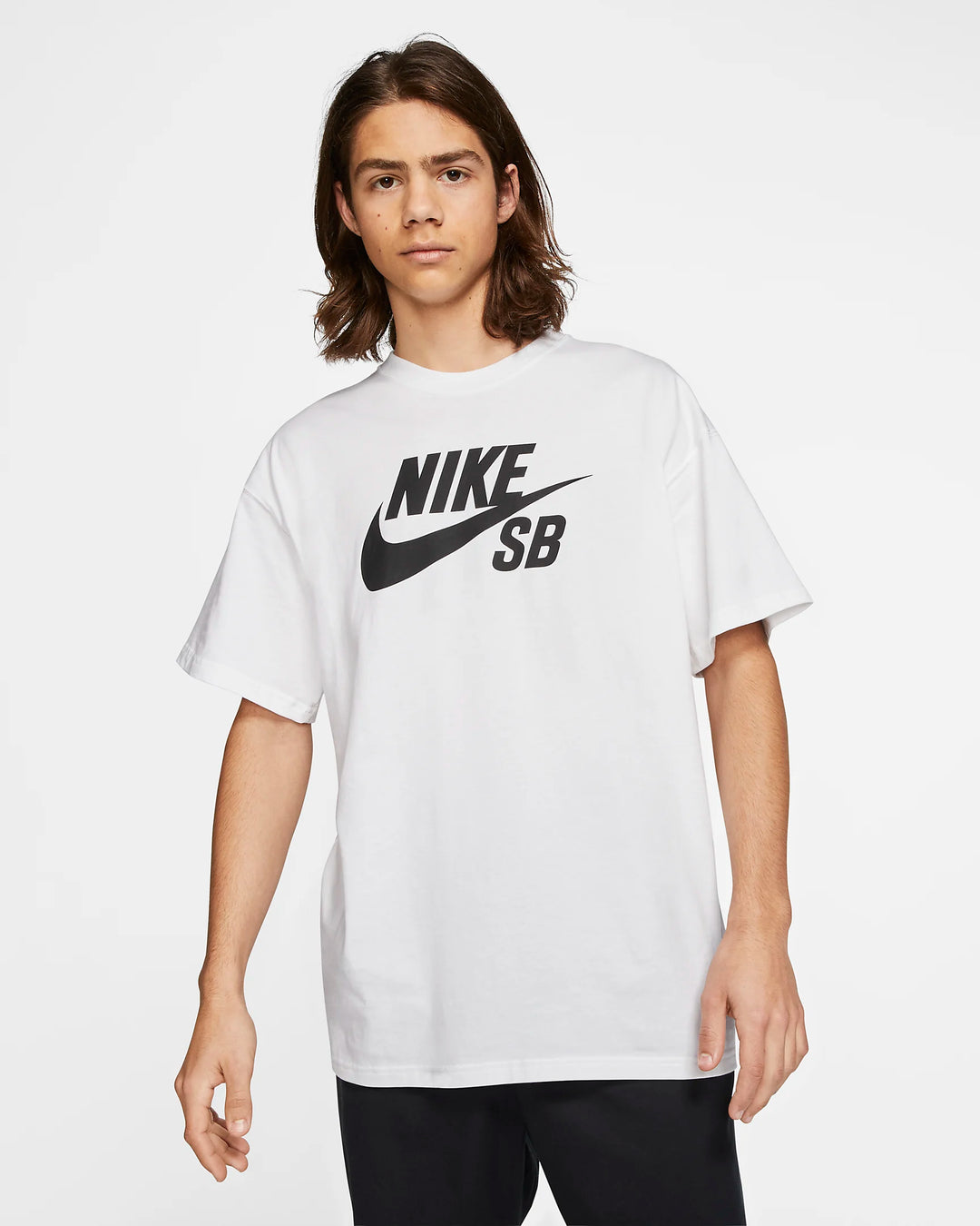 Nike SB Logo Skate T-Shirt - WHITE/ BLACK - Sun Diego Boardshop