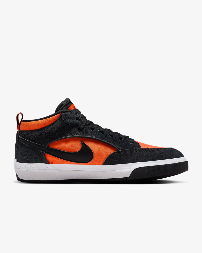 Nike SB React Leo Black Orange Electro Orange Black Sun Diego Boardshop