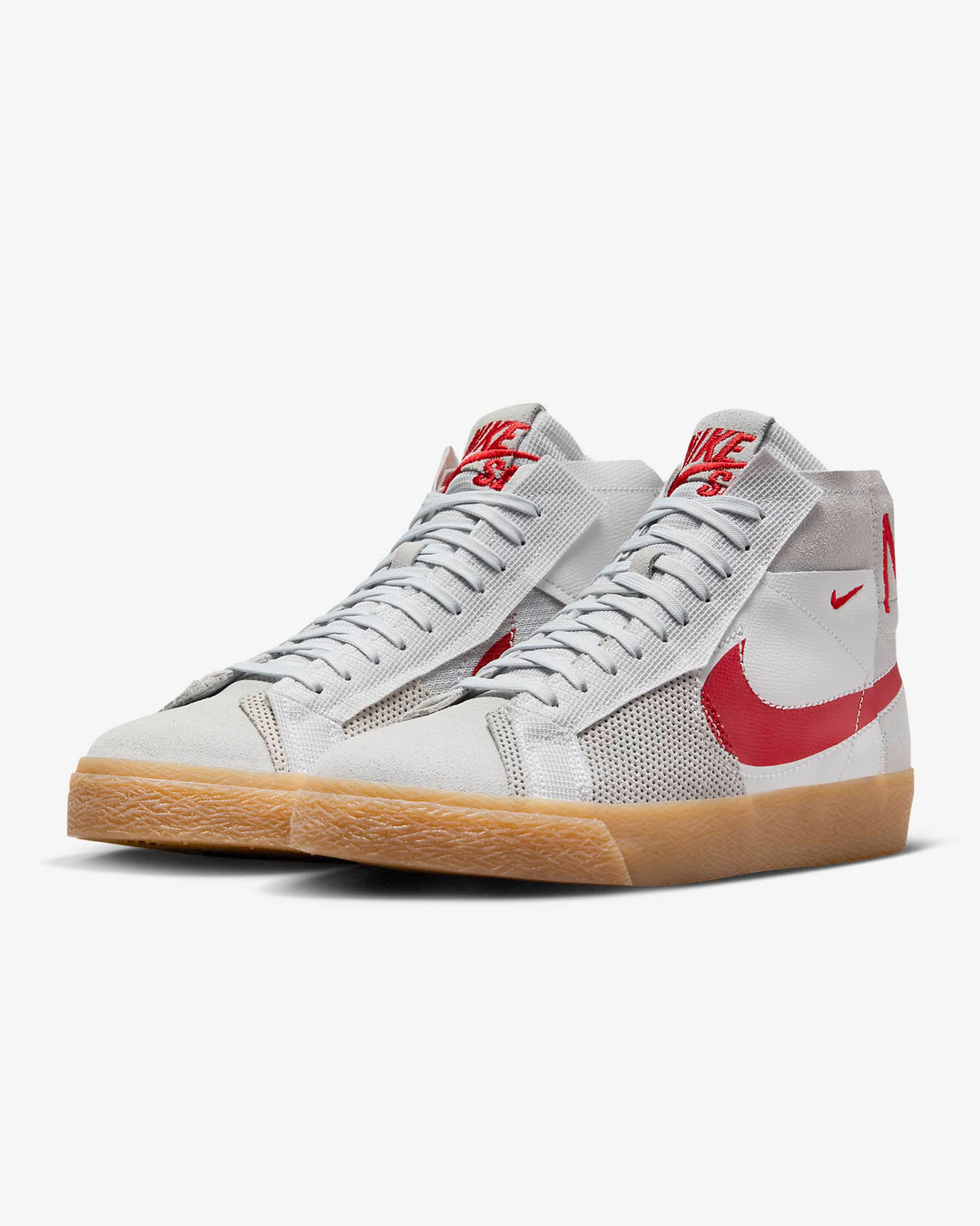 Nike SHOE BLAZER MID PRM - SUMMIT WHITE/UNIVERSITY RED - Sun Diego Boardshop