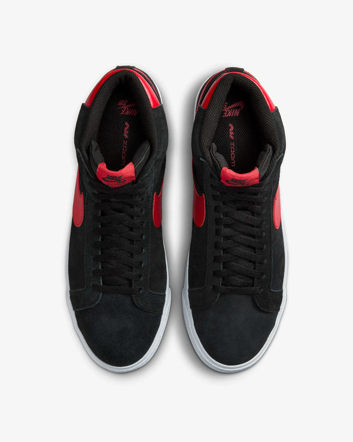 Nike SB Zoom Blazer MidSkate Shoes - BLACK/UNIVERSITY RED - Sun Diego Boardshop