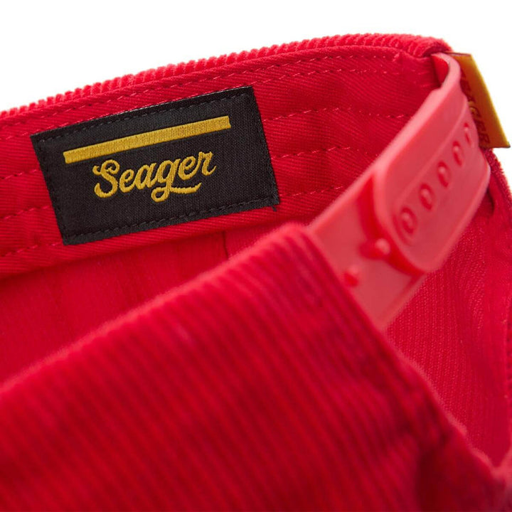 Seager Bradley Corduroy Snapback - Red - Sun Diego Boardshop