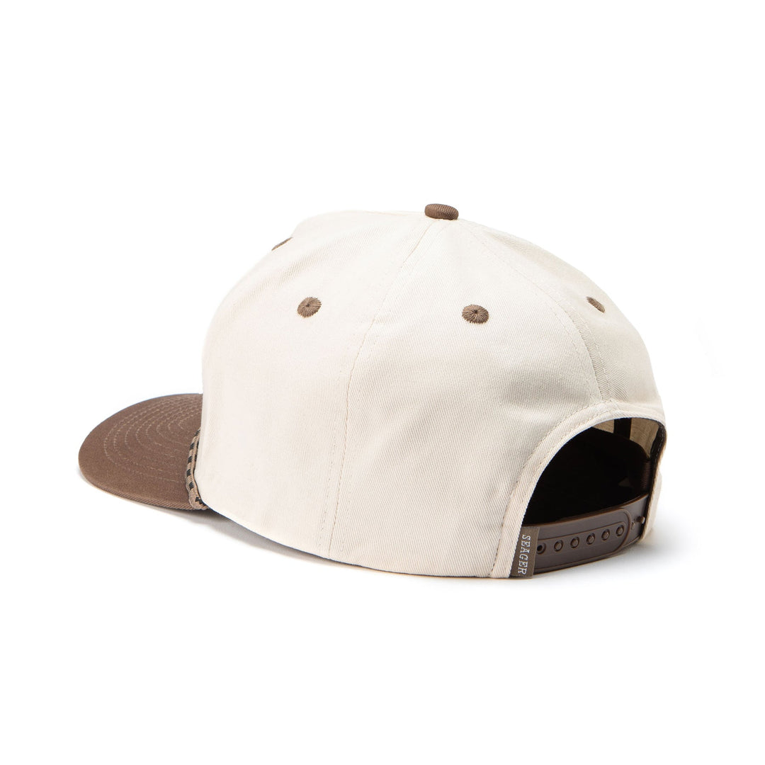 Seager Branded Snapback - CREAM/BROWN - Sun Diego Boardshop