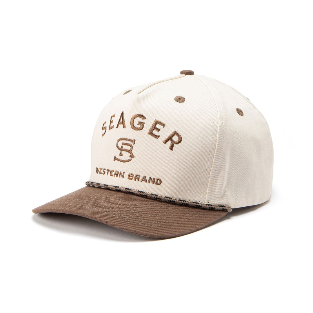 Seager Branded Snapback - CREAM/BROWN - Sun Diego Boardshop