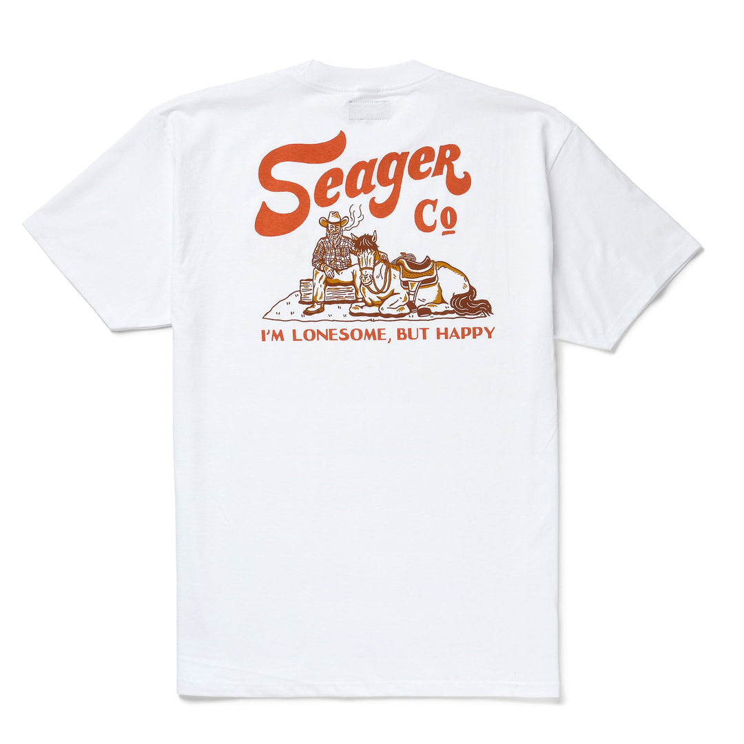 Seager Lonesome Tee - WHITE - Sun Diego Boardshop