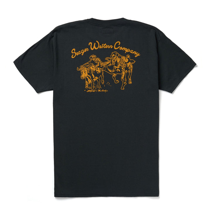 Seager Los Rios Tee - VINTAGE BLACK - Sun Diego Boardshop