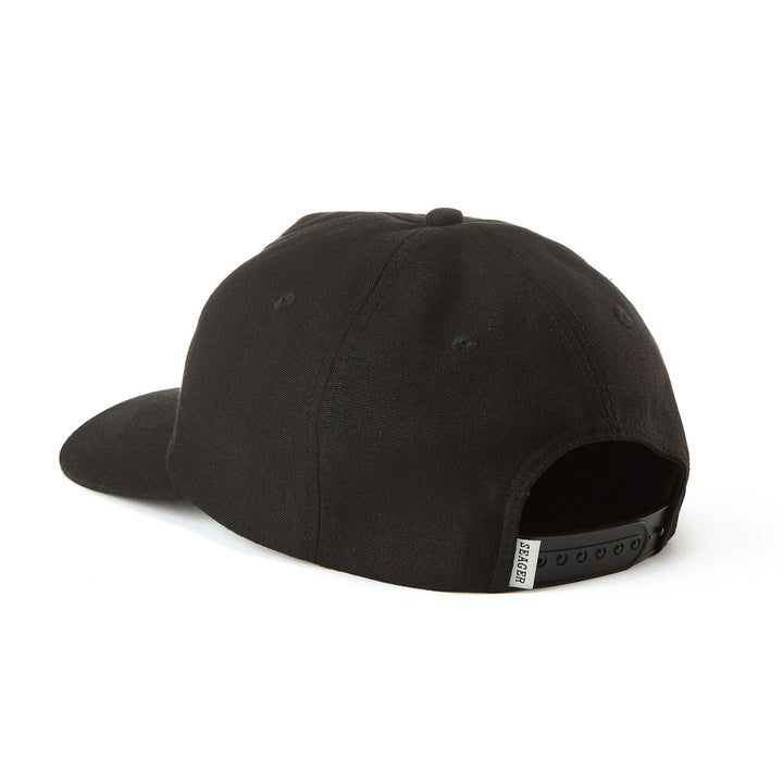 SEAGER Whitewater Hemp Snapback - BLACK - Sun Diego Boardshop