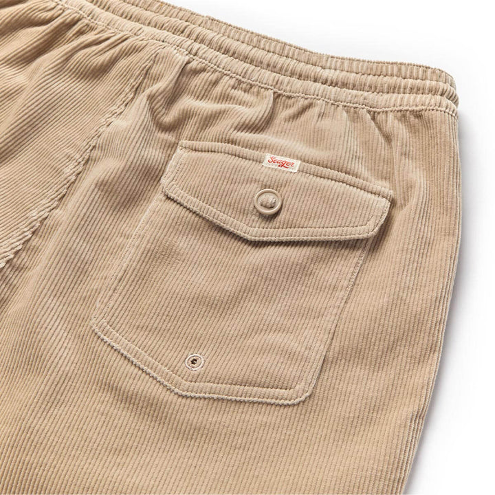 Seager Men's Yuma Corduroy Shorts - Stone - Sun Diego Boardshop