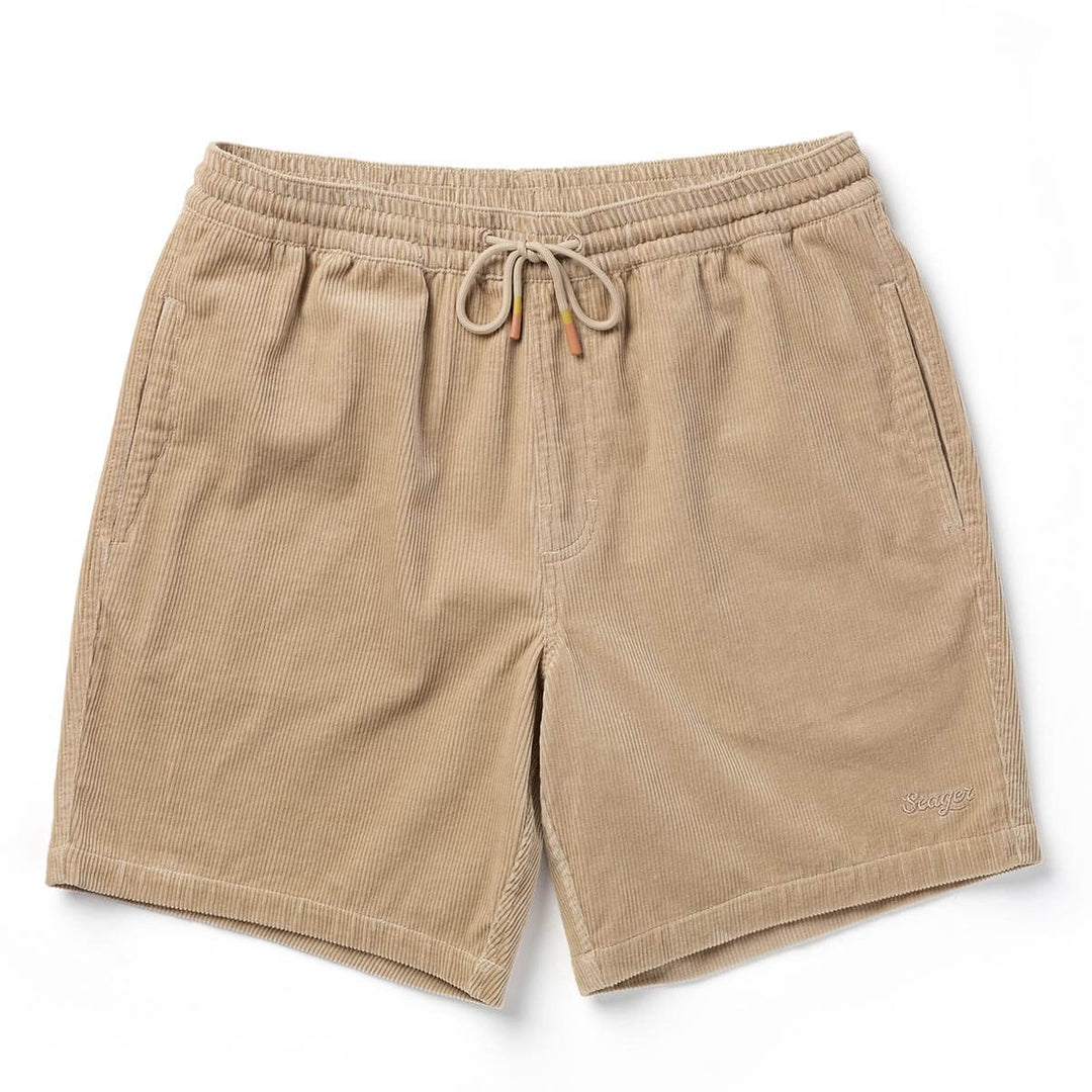 Seager Men's Yuma Corduroy Shorts - Stone - Sun Diego Boardshop