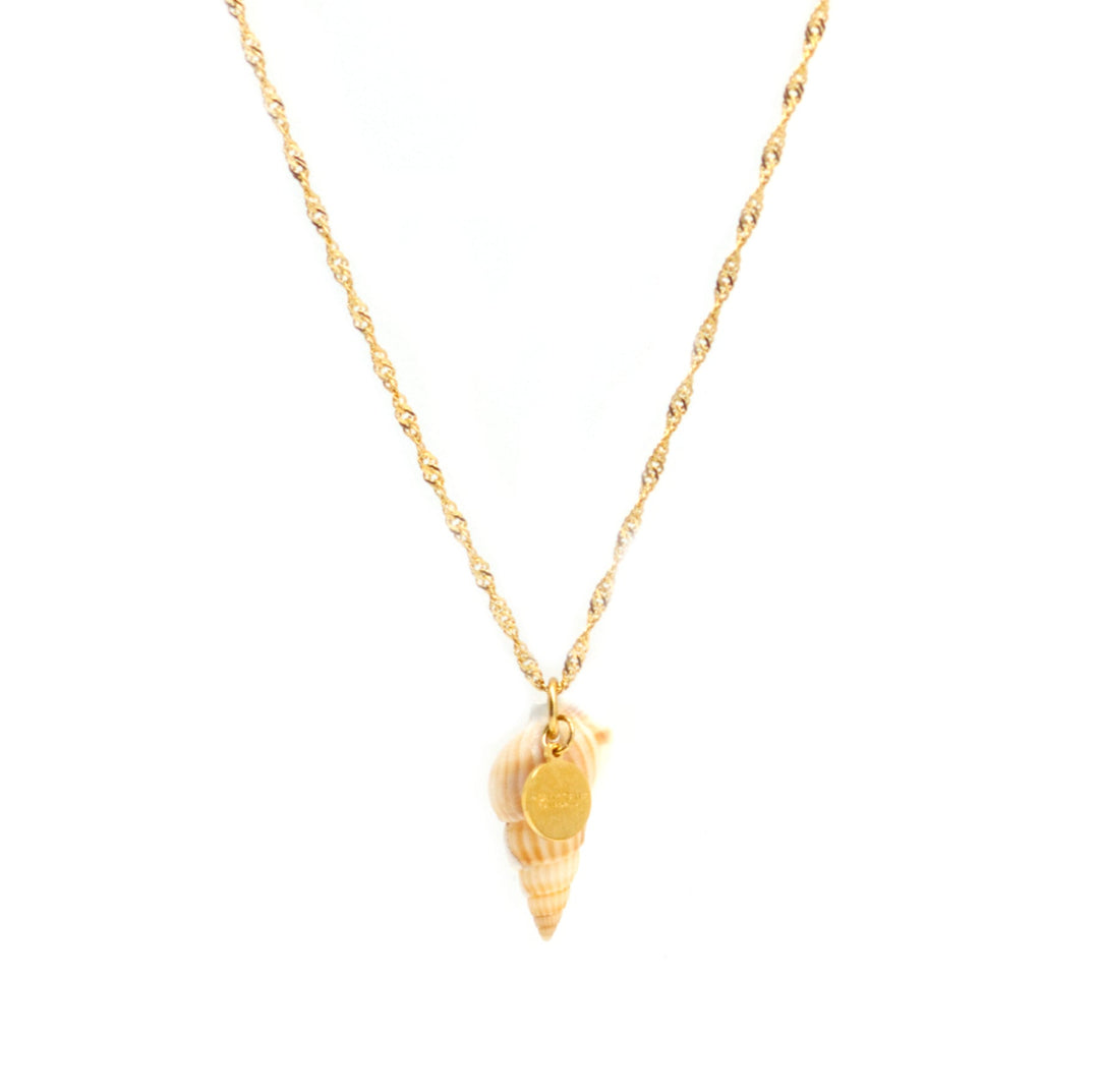 Salty Cali Seashore Pendant Necklace - GOLD - Sun Diego Boardshop