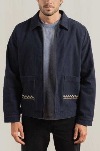 Rhythm Arugam Twill Jacket - Midnight Navy