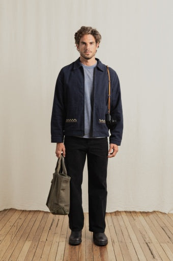 Rhythm Arugam Twill Jacket - Midnight Navy