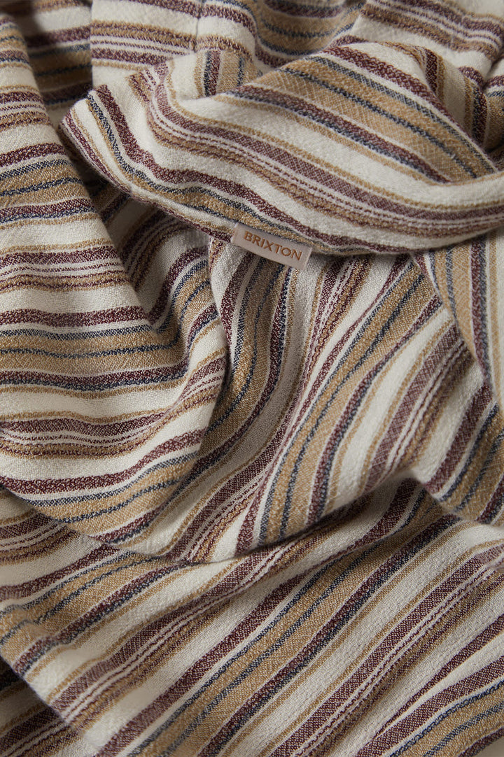 Brixton The Alley Lounge Pant - Worn In Robust Red Stripe - Sun Diego Boardshop