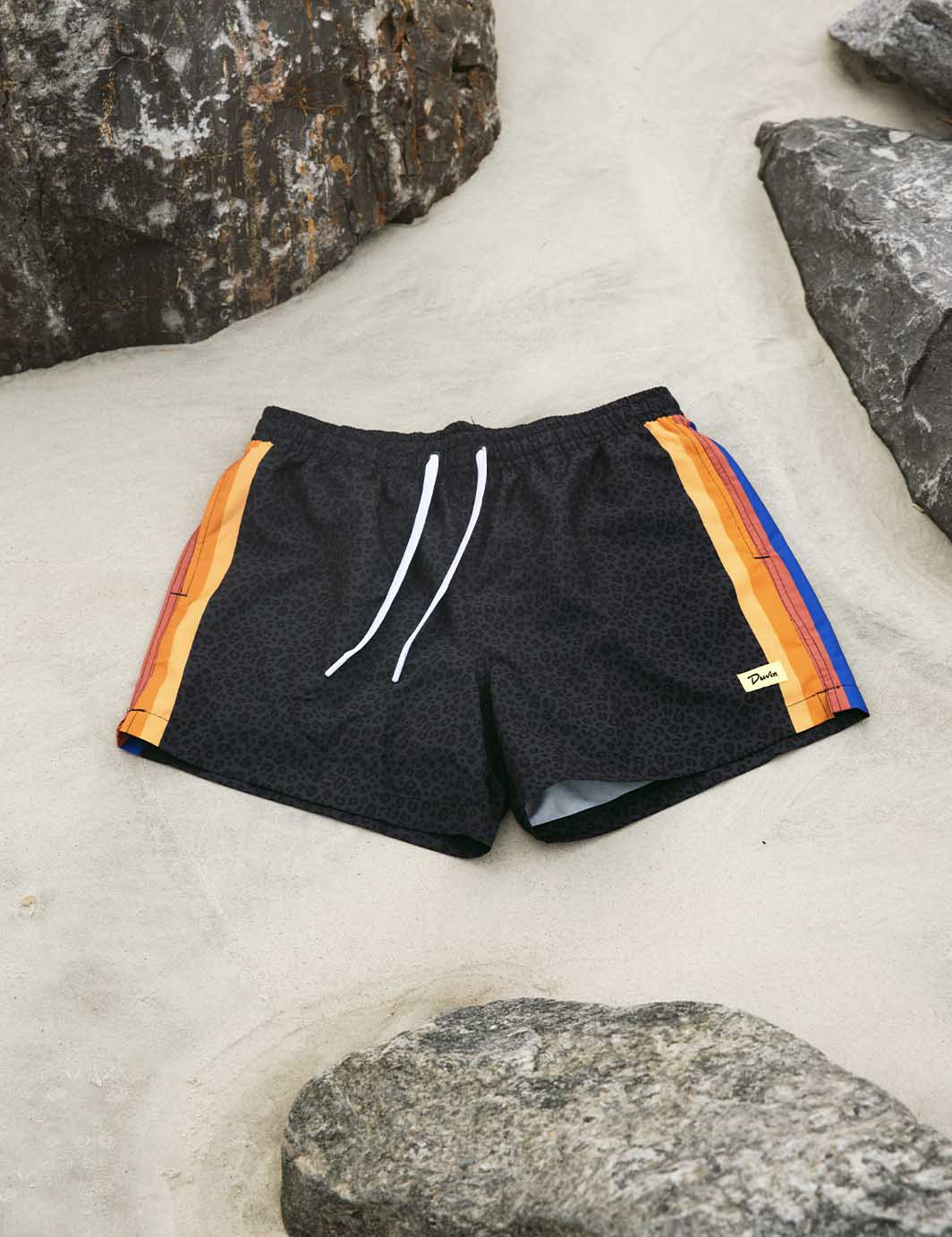 Duvin Men's Black Cat Swim Short - Black - Sun Diego Boardshop