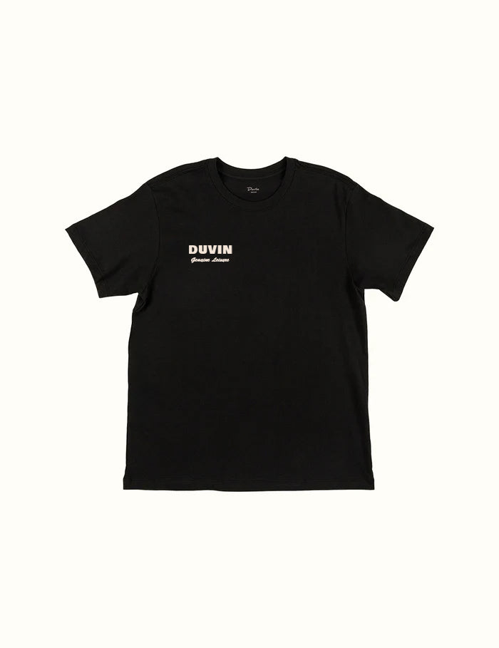 Duvin Shark Bite Pima Tee - BLACK - Sun Diego Boardshop