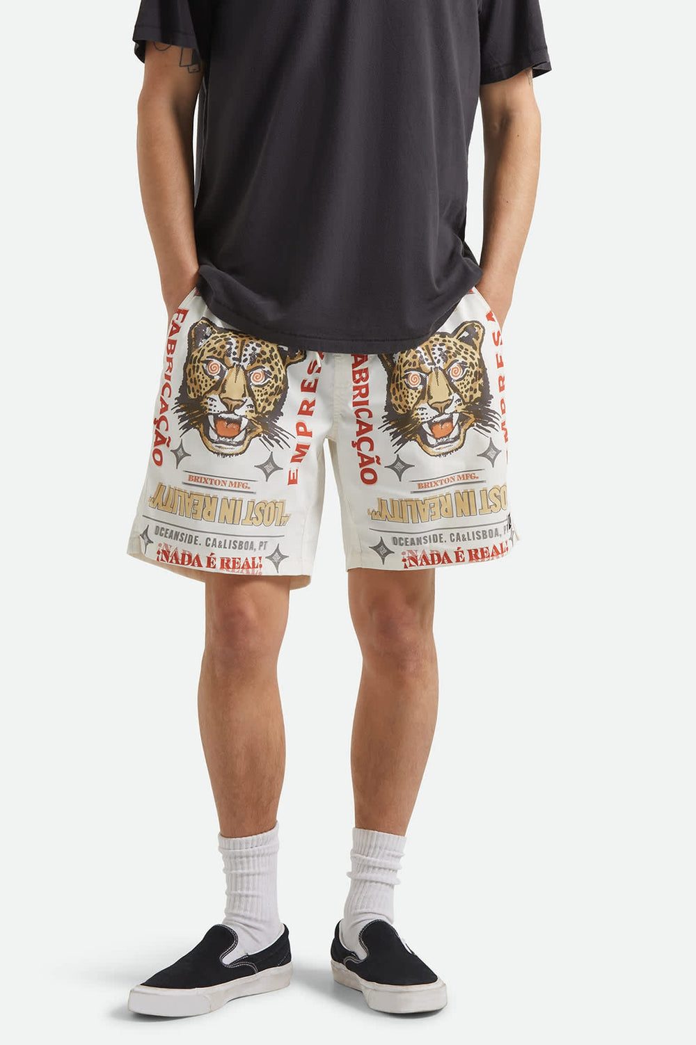 Brixton Men's Everyday Stretch Hybrid Short 7" - Lost In Reality - Sun Diego Boardshop