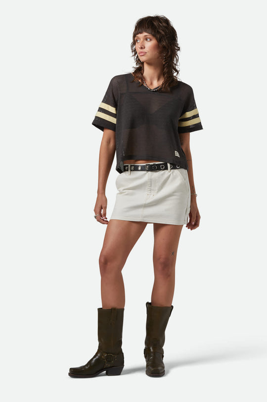 Brixton Essex Painter Mini Skirt - EGRET WHITE - Sun Diego Boardshop