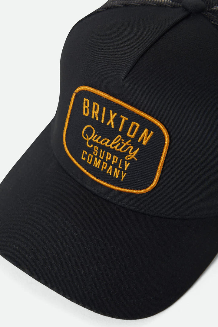 Brixton Hubal Netplus Trucker Hat - Black Black - Sun Diego Boardshop