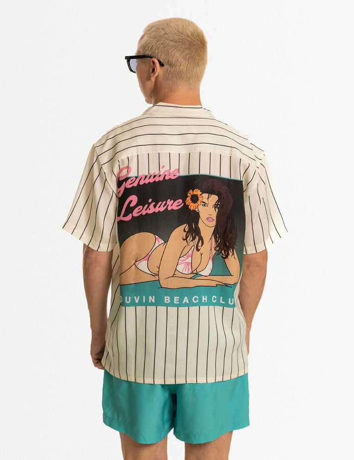 Duvin Poster Button Up - White - Sun Diego Boardshop