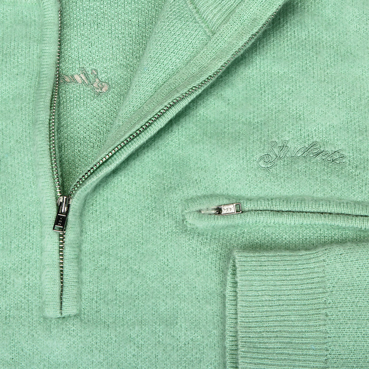 Students Golf Wilson Mohair Q-Zip Sweater - Moss - Sun Diego Boardshop