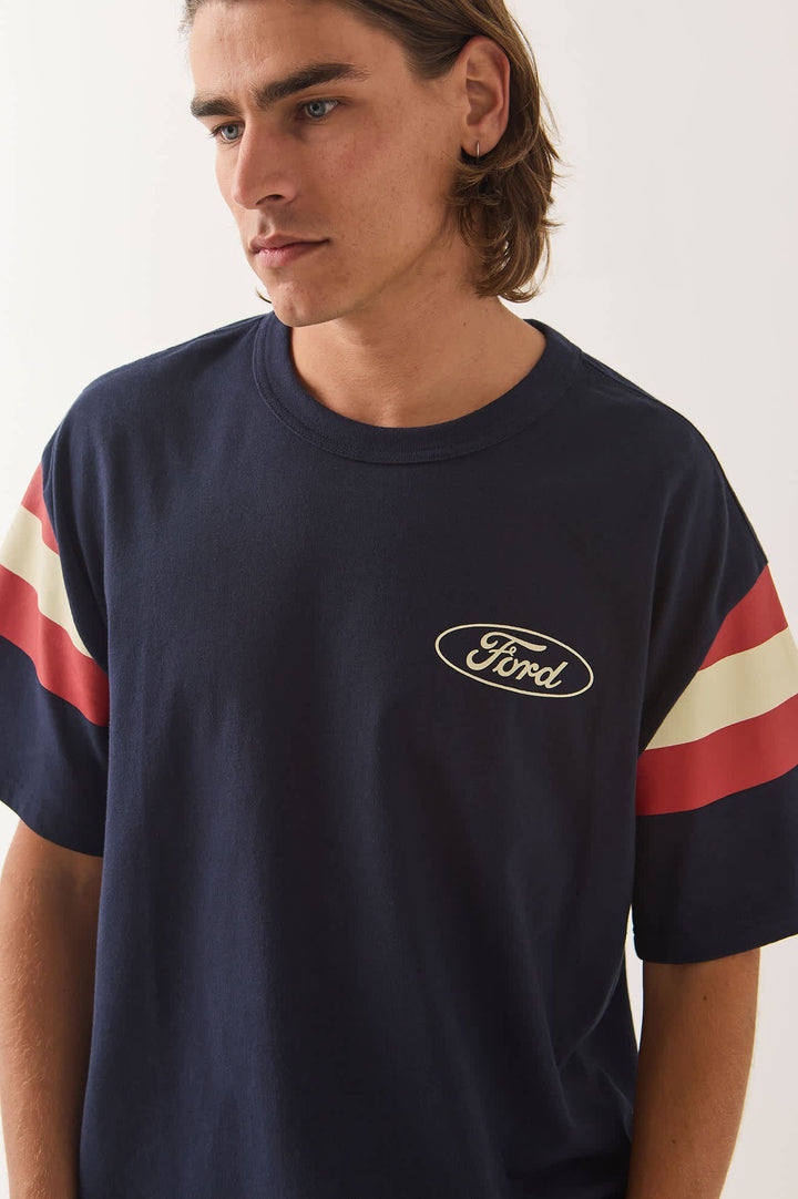 Brixton Men's Ford Built Tough Jersey - American Navy - Sun Diego Boardshop