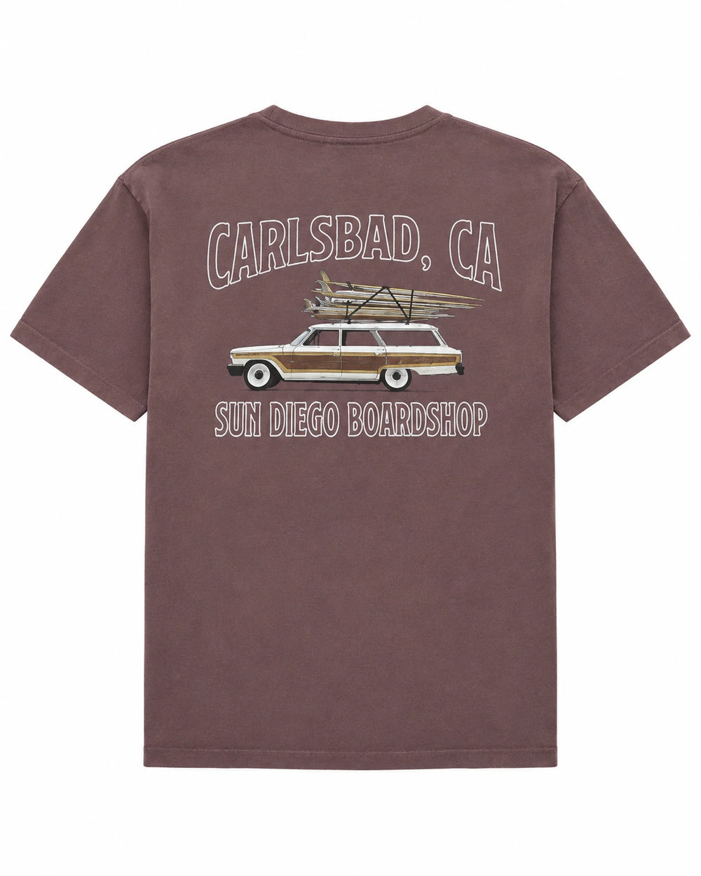 SunDiego Men's Classic Ride Tee - Pigment Clay - Sun Diego Boardshop