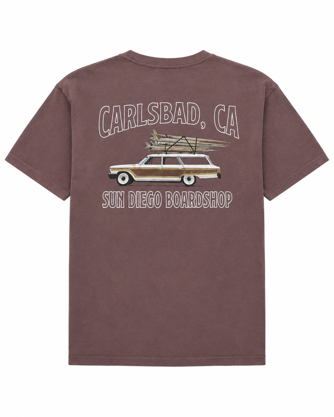 SunDiego Men's Classic Ride Tee - Pigment Clay - Sun Diego Boardshop